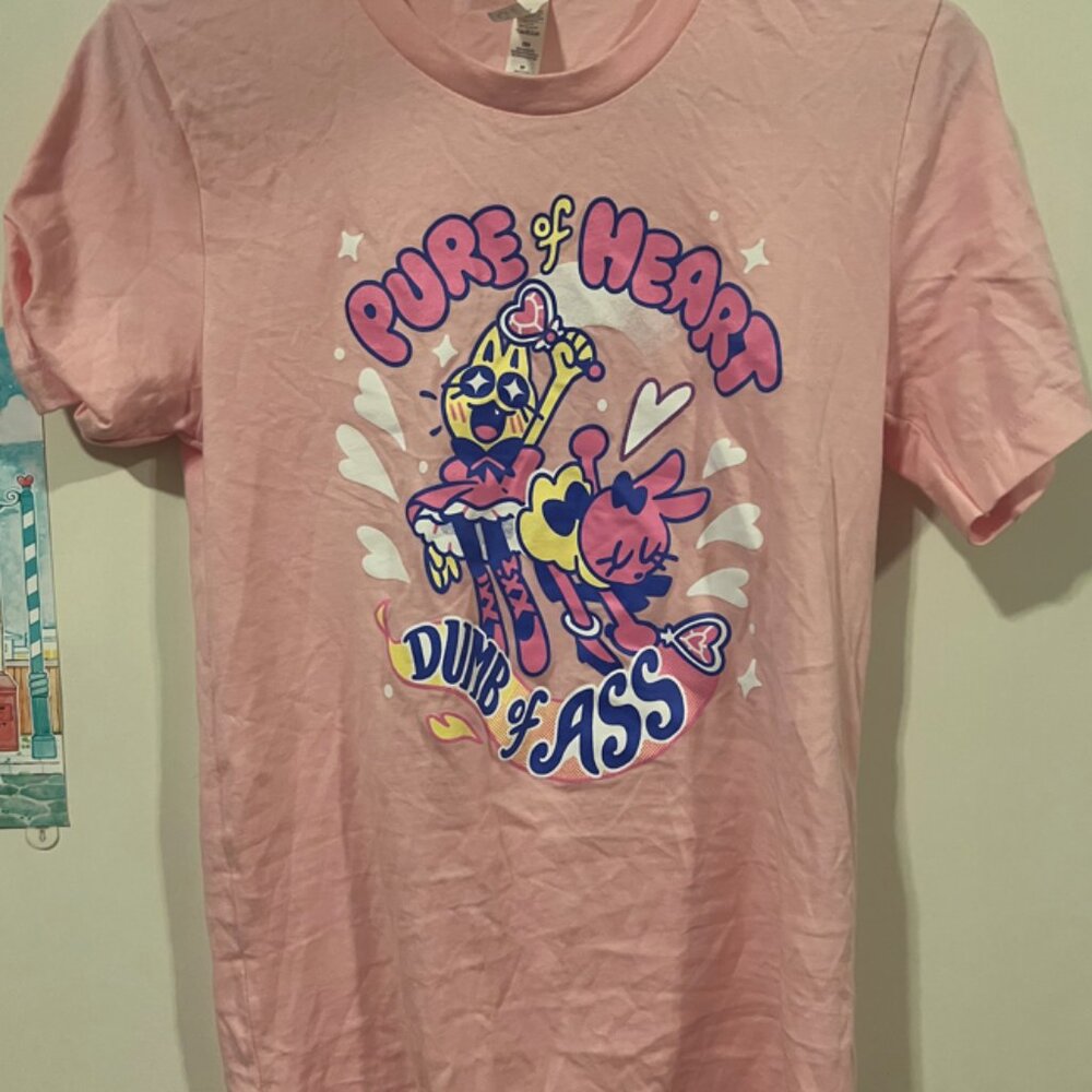 Giraffalope Pink Pure of Heart Dumb of Shirt